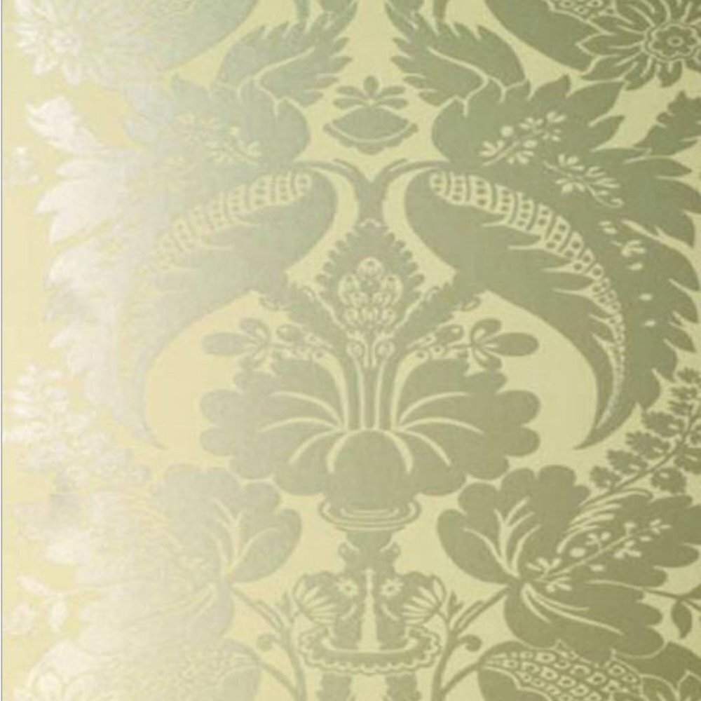 Anna French Fabric Lace & Wallpaper gold and Cream 20.5" X‎ 11 Yards Sealed